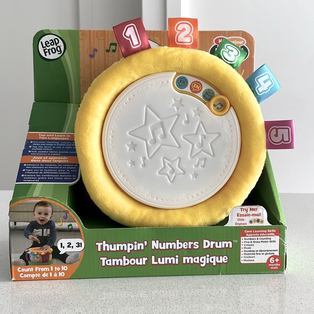 NEW Leap Frog Learn and Groove Thumpin’ Numbers Drum